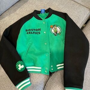 Boston Celtics Varsity Jacket - Green and Black